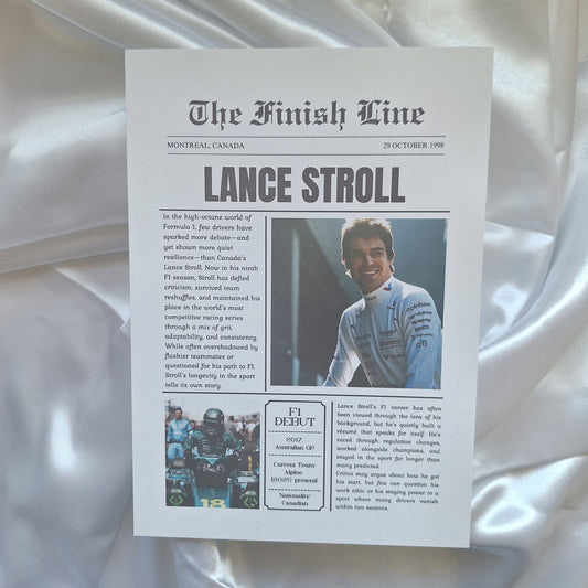 Lance Stroll News Article Print