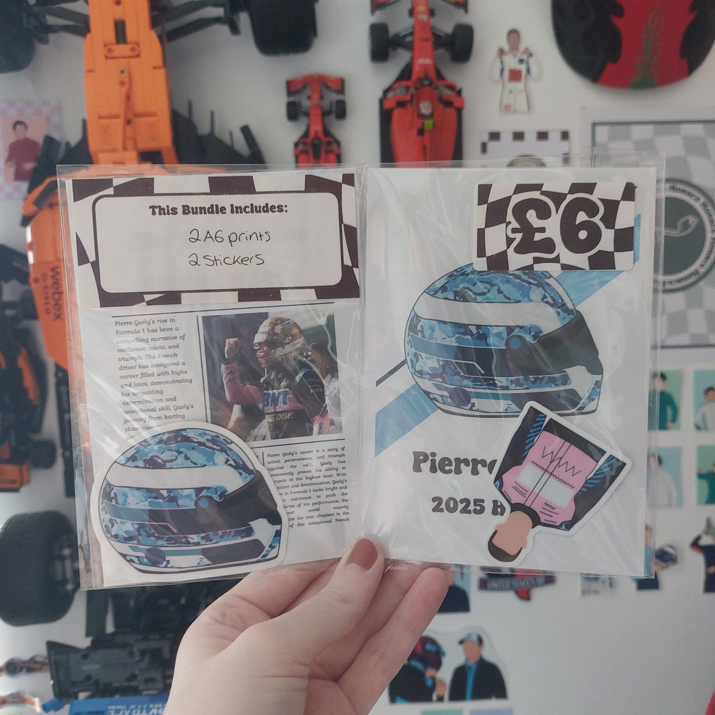 Pierre Gasly 2025 Print & Sticker Bundle