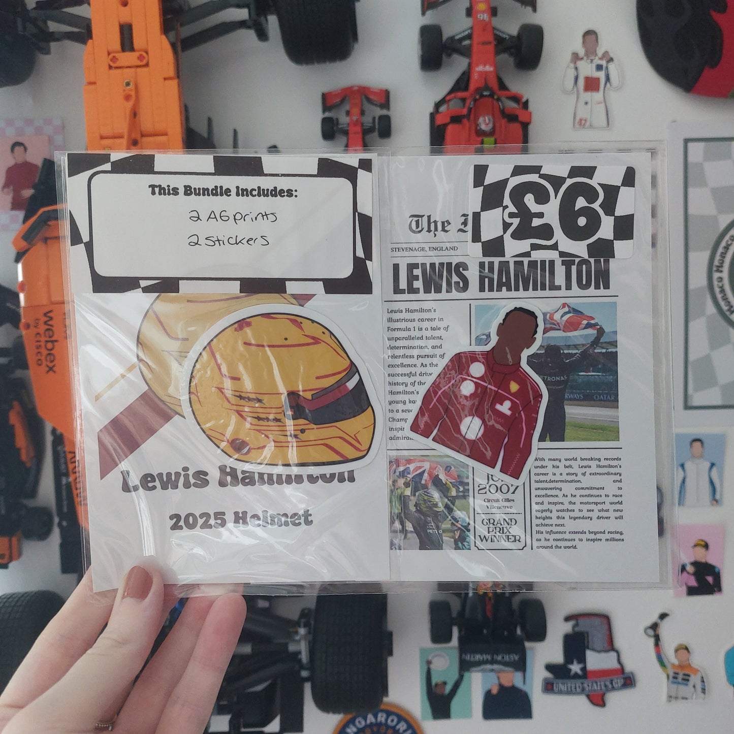 Lewis Hamilton 2025 Print & Sticker Bundle