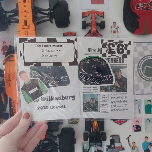 Nico Hulkenburg 2025 Print & Sticker Bundle