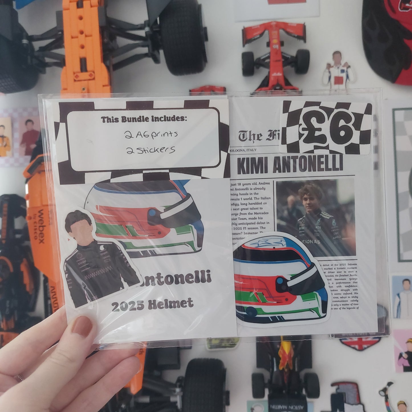 Kimi Antonelli 2025 Print & Sticker Bundle