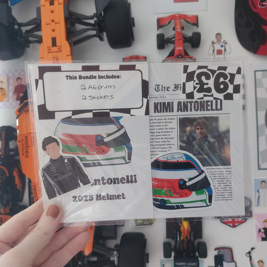 Kimi Antonelli 2025 Print & Sticker Bundle